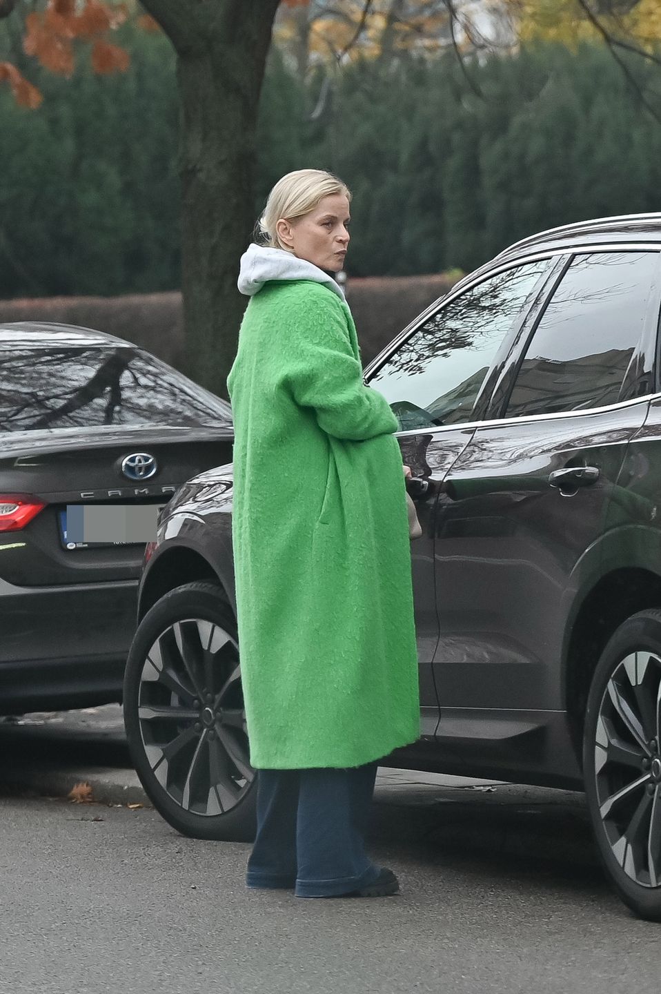 Małgorzata Foremniak widziana na zakupach na warszawskim Powiślu