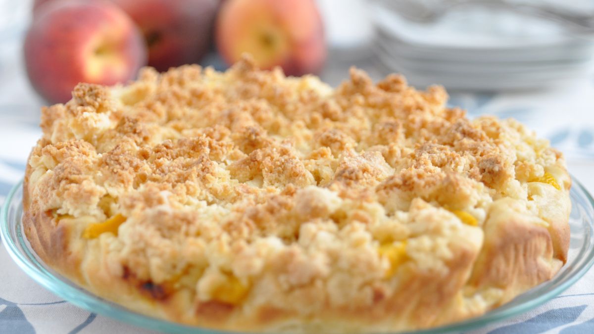 Makaron zapiekany z jabłkami - Pyszności