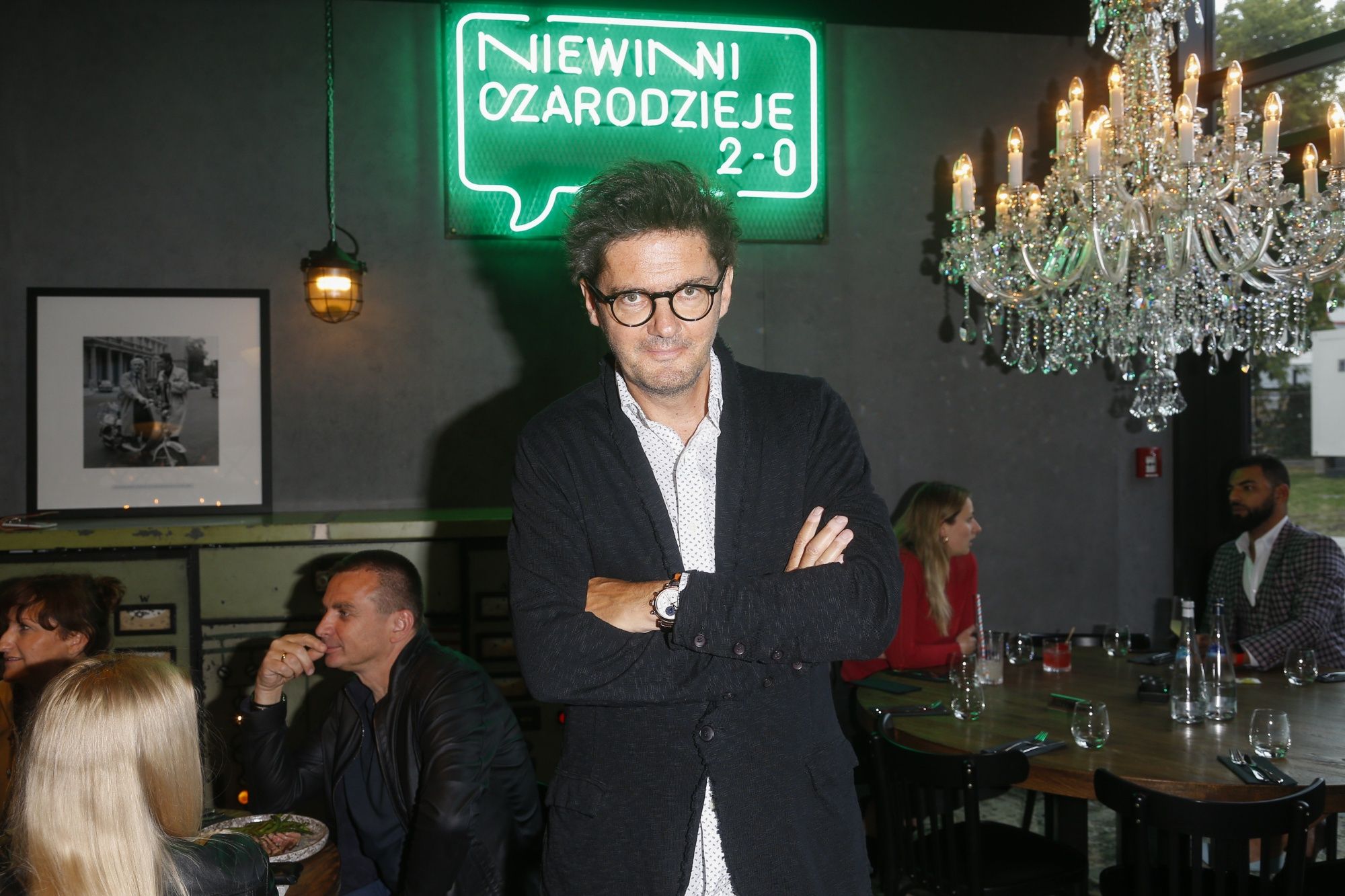 Kuba Wojewódzki na otwarciu restauracji Niewinni Czarodzieje 2.0