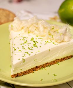 Sernik limonkowy Anielski Włos. Ciacho bez pieczenia idealne na wiosnę