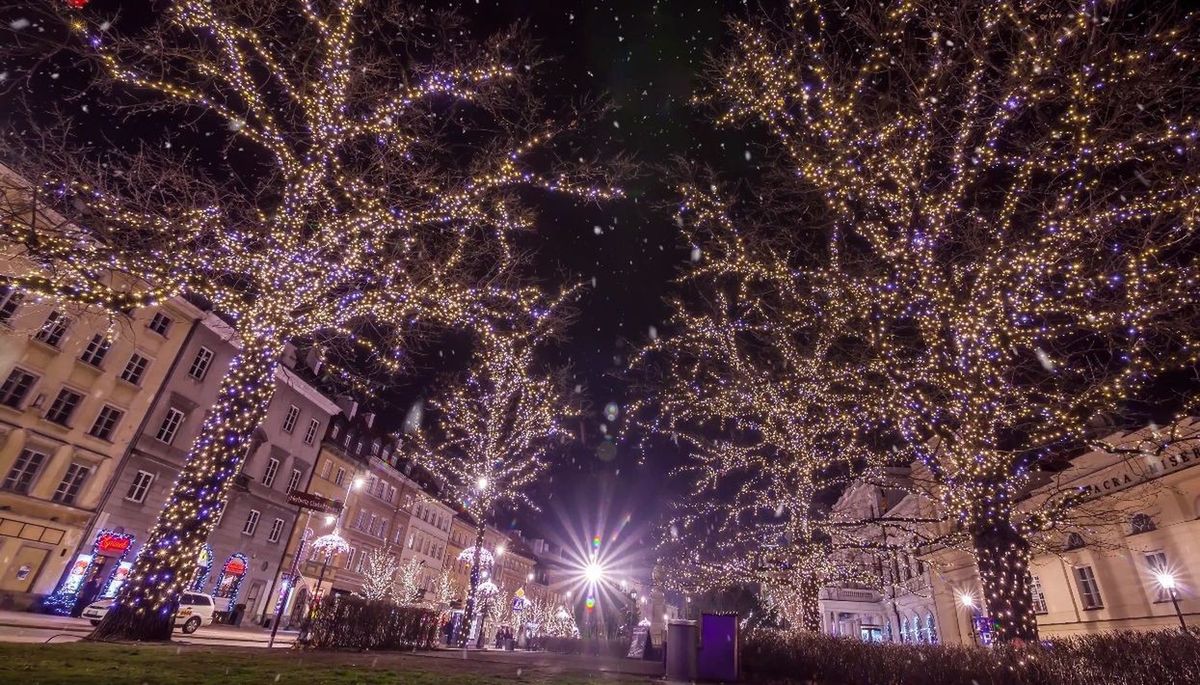 Christmas Greetings Warsaw 2015 [WIDEO Time Lapse 4K]