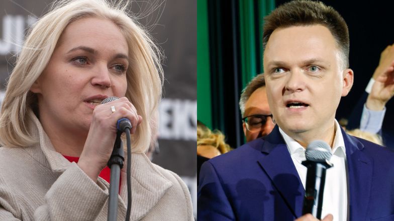 Dominika Chorosińska krzyczała w stronę Hołowni 