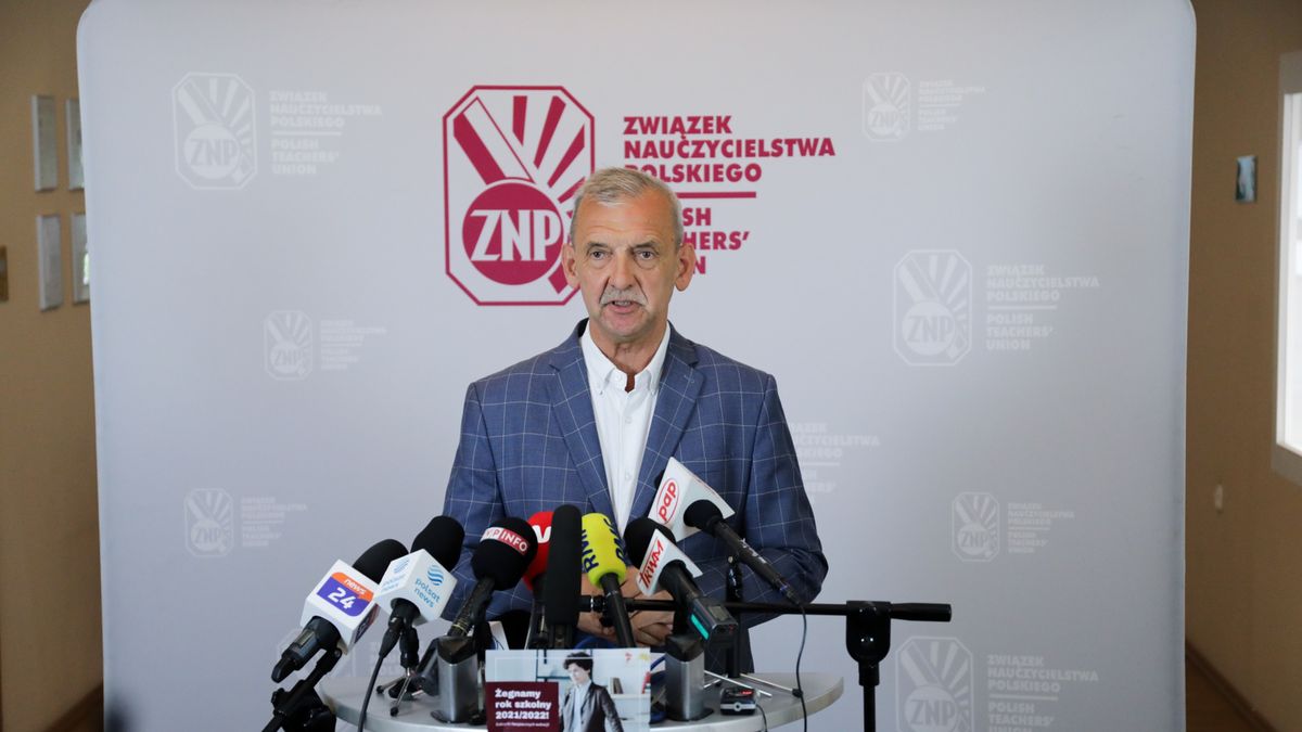 Sławomir Broniarz, prezes ZNP