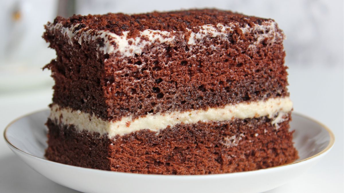 Najprostszy na świecie murzynek przekładam kremem z kaszy manny