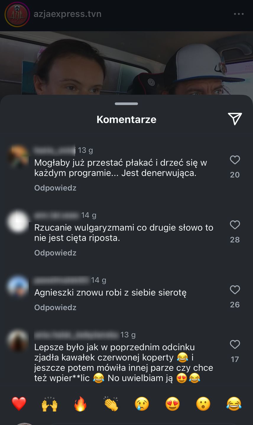Internauci komentują "Azję Express"