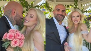 Akop Szostak i Ola Okrzesik WZIĘLI ŚLUB w Las Vegas?! Jedni gratulują, inni piszą, że to AI! "ŚCIEMA DLA ZASIĘGÓW" (WIDEO)