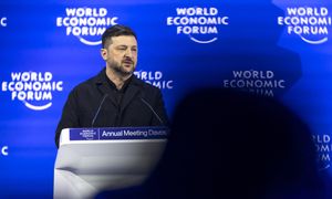 "Jeśli Putin ma pieniądze, w Europie trwa wojna". Wołodymyr Zełenski w Davos