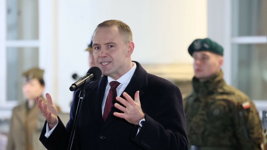 Obchody Dnia Podchor??ego z udzia?em Prezydenta RP
Fot. Wojciech Olkusnik/East News, 29.11.2025. Belweder. Apel z okazji Dnia Podchorazego oraz 195. rocznicy wybuchu Powstania Listopadowego, z udzialem prezydenta Karola Nawrockiego (n/z).
Wojciech Olkusnik