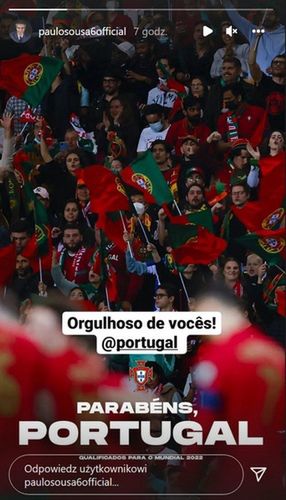 Paulo Sousa pogratulował reprezentacji Portugalii 