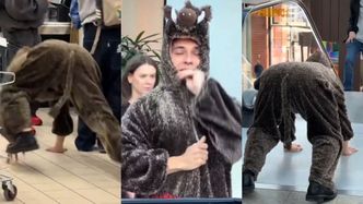 Friz przebrał się za DZIKA i ryje w centrum handlowym. Śmiesznie wyszło?