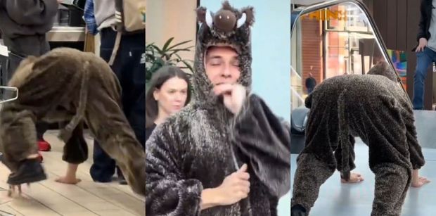 Friz przebrał się za DZIKA i ryje w centrum handlowym. Śmiesznie wyszło?