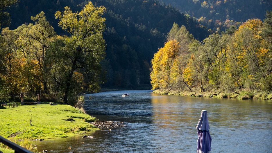 Otoczenie Dunajca jesienią jest wyjątkowo malownicze