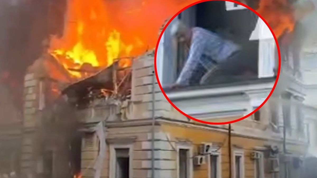 Atak na Akademię Nauk w Kijowie. "Ludzie chcieli skakać przez okna"