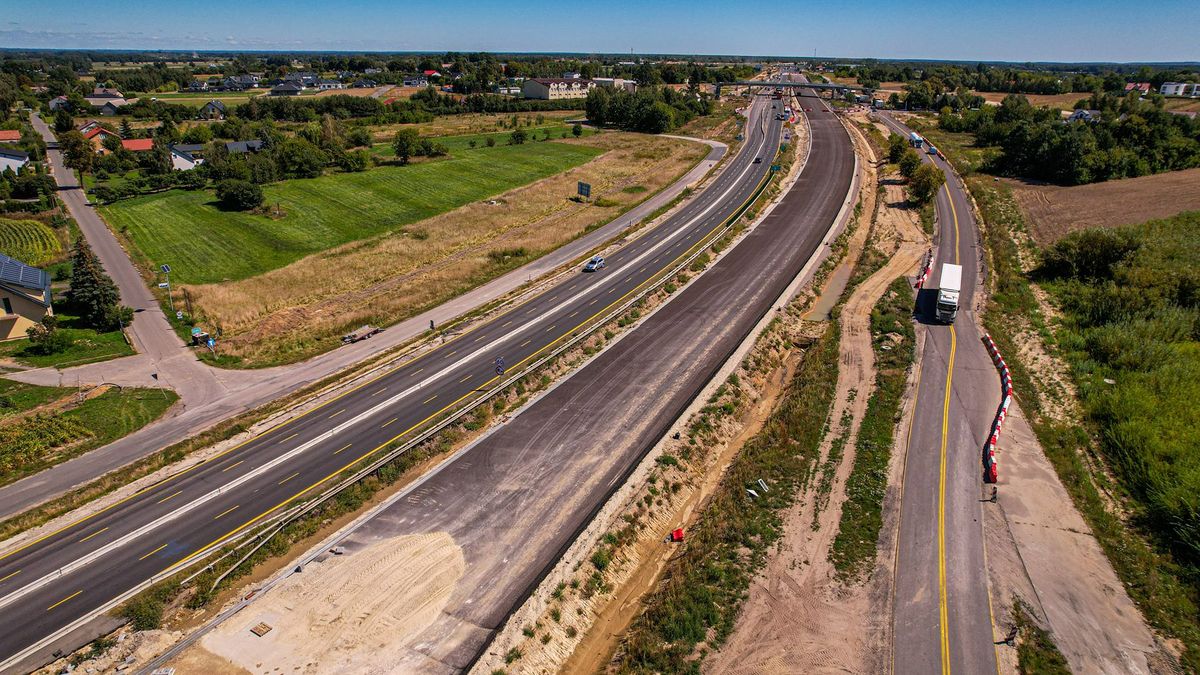 Budowa drogi ekspresowej S7 na północ od Warszawy