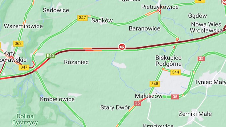Utrudnienia na A4
