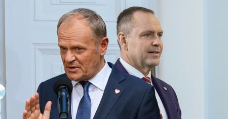 Jedno słowo. Tak Tusk komentuje wizytę Nawrockiego w USA