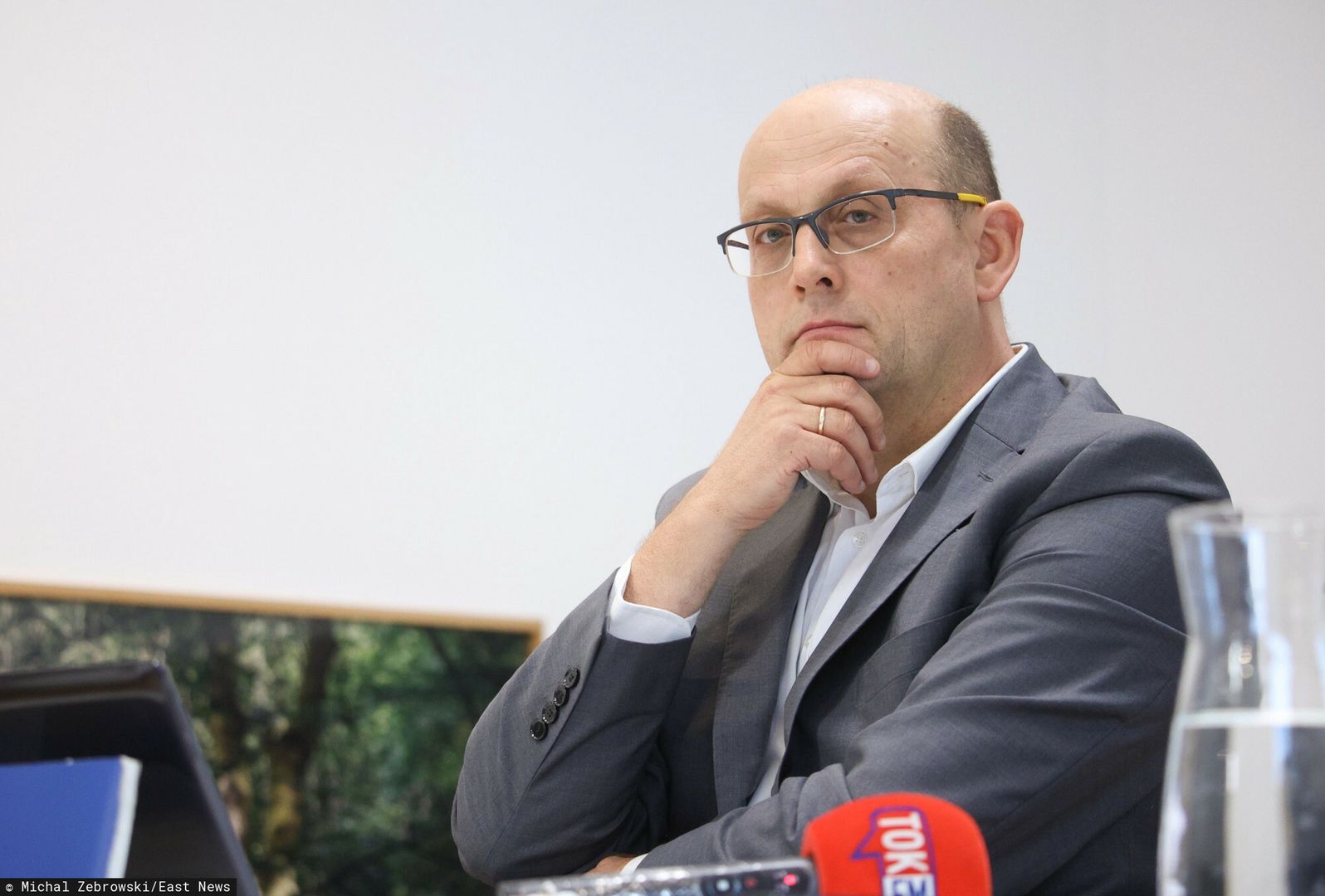 Konferencja stowarzyszenia Lex Super Omnia
Fot. Michal Zebrowski/East News, Warszawa, 26.10.2023. Konferencja prasowa Stowarzyszenia Prokuratorow "Lex Super Omnia" - prezentacja raportu "Tekturowa Prokuratura w panstwie z kartonu".
N/z: Jacek Bilewicz
Michal Zebrowski