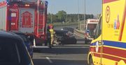 Szubino: Na S5 pod dachował samochód. Kierowca uderzył w barierki, bo oślepiło go słońce