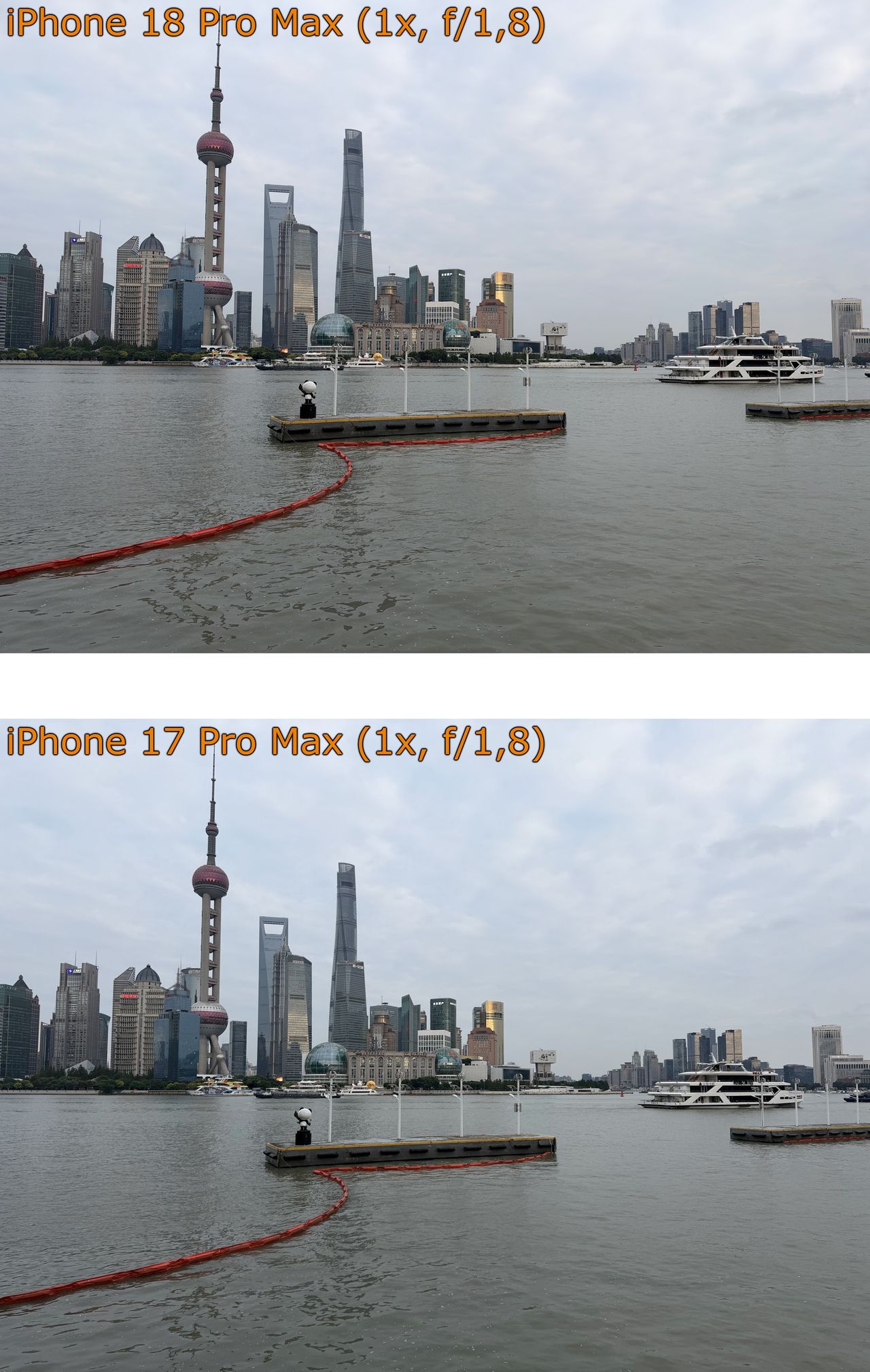 iPhone 18 Pro Max i iPhone 17 Pro Max - porównanie zdjęć