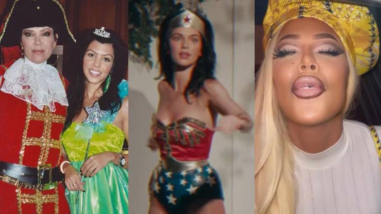 Klan Kardashianek i Jennerek PRZEJMUJE Halloween: Lalki Bratz, Wonder Woman, seksowne bohaterki "Batman Forever"... (ZDJĘCIA)