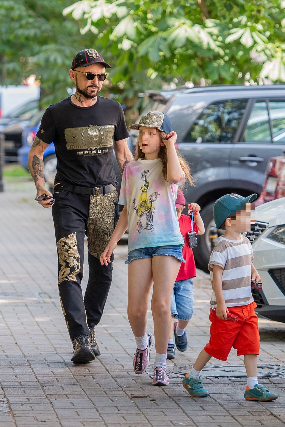 Patryk Vega z rodziną