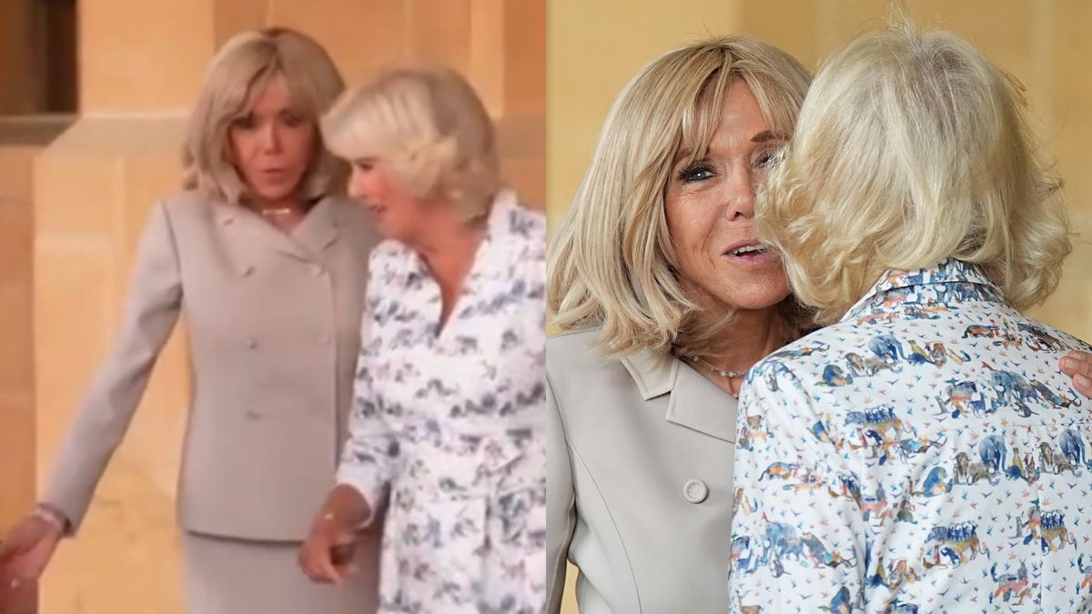 Niezręczne sceny na spotkaniu Macronów z royalsami