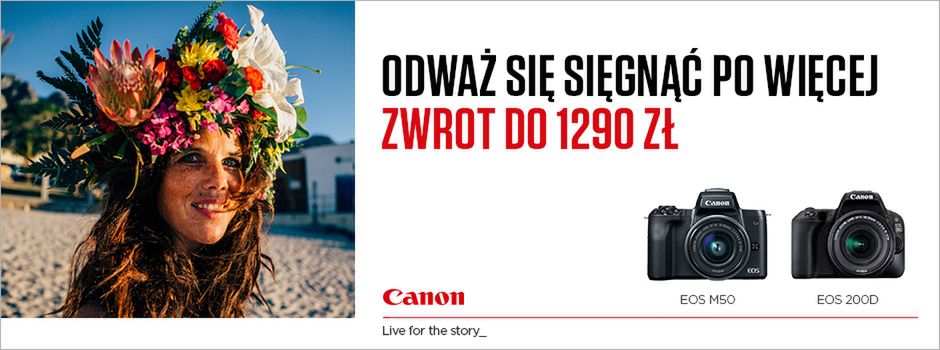 Canon ogłasza promocję cashback. Do odebrania nawet 1290 złotych 2