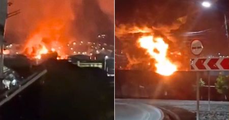 Eksplozje zbudziły Rosjan. Kule ognia w Noworosyjsku