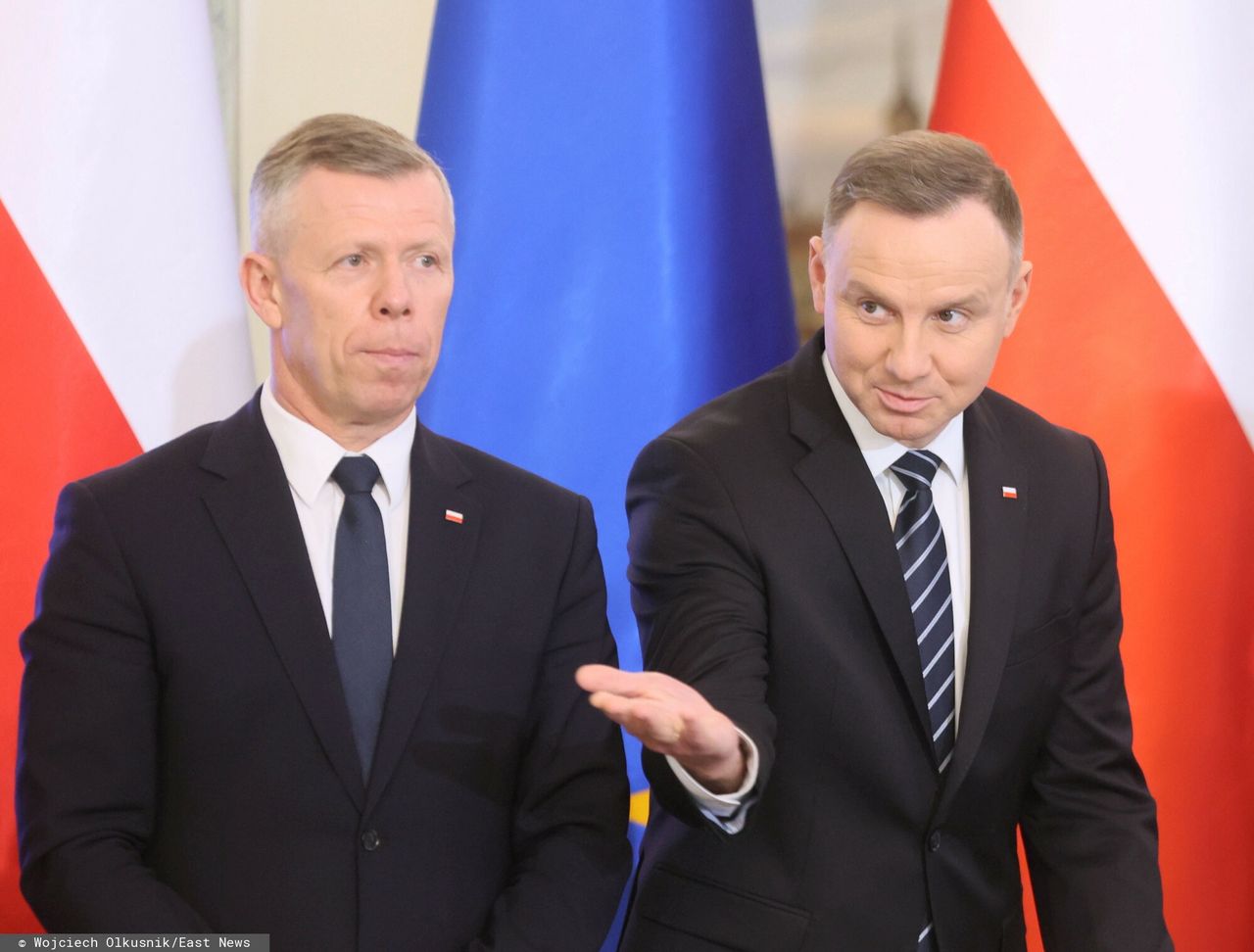 Piotr Cwik i prezydent Andrzej Duda