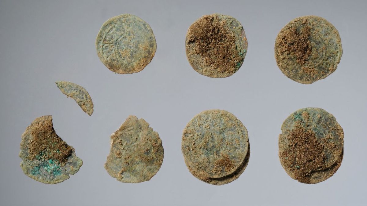 Srebrne monety z XIII wieku odnalezione w Hedeby