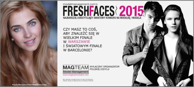 Fresh Faces 2015 - polska edycja internetowego konkursu modelingowego