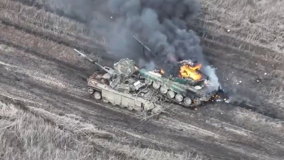 T-72B zniszczone w Ukrainie