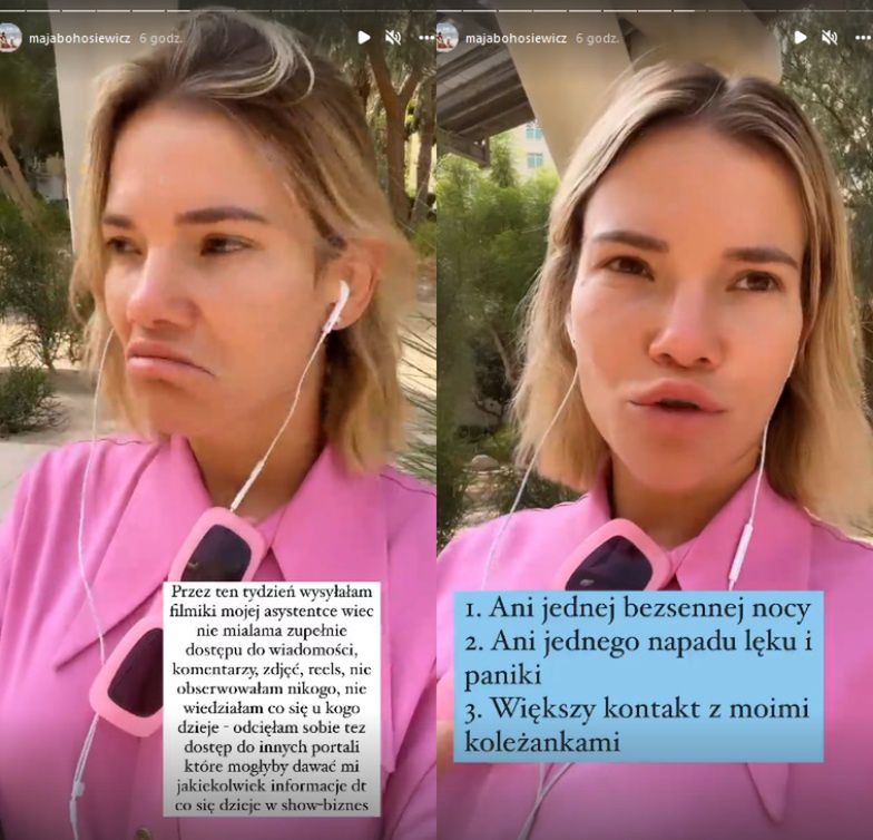 Maja Bohosiewicz zrobiła tygodniową przerwę od Instagrama