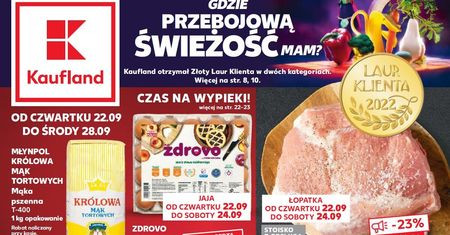 Kaufland najnowsza gazetka od czwartku 22 września. Promocje w Kaufland 22.09-28.09