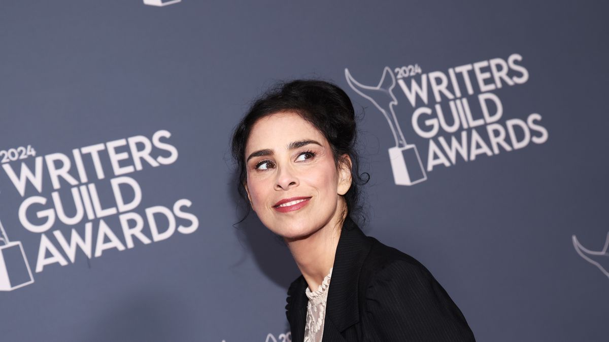 2024 Writers Guild Awards - Arrivals
Sarah Silverman at the 2024 Writers Guild Awards held at the Hollywood Palladium on April 14, 2024 in Los Angeles, California. (Photo by Tommaso Boddi/Variety via Getty Images)
Tommaso Boddi
pmcarc, entertainment, red carpet, arrives, step and repeat, honors, film, tv, television, topics