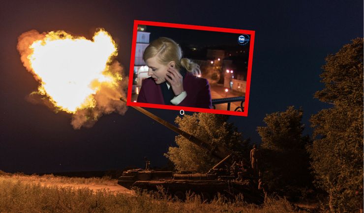 Nagle przerwała rozmowę z TVN24. "Słyszę alarm przeciwrakietowy"