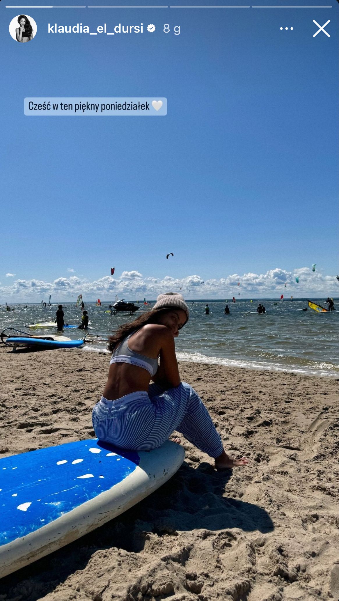 Klaudia El Dursi na plaży