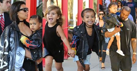 Kim, Kanye, North, Kendal i Penelope wychodzą z muzeum (ZDJĘCIA)