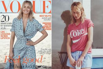 Amber Valletta bez stanika w brytyjskim "Vogue'u"