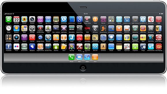 Panoramiczny iPhone 4G - koncepcja 1