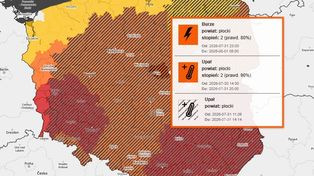 IMGW ostrzega mieszkańców Płocka. W nocy możliwe burze, ulewy i wiatr do 100 km/h