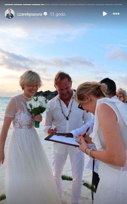 Pazurowie odnowili przysięgę małżeńską na Malediwach