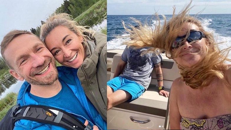 Martyna Wojciechowska z Przemkiem Kossakowskim na wakacjach w Portugalii 