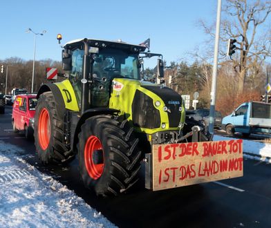 Niemieccy rolnicy zablokowali przejście graniczne z Polską