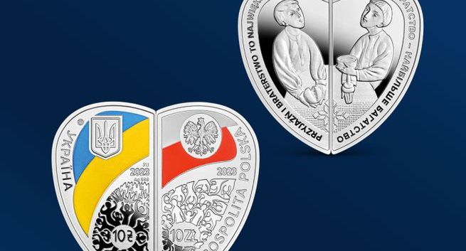 NBP wraz z ukraińskim odpowiednikiem wyemitują kolekcjonerskie monety na Dzień Niepodległości Ukrainy