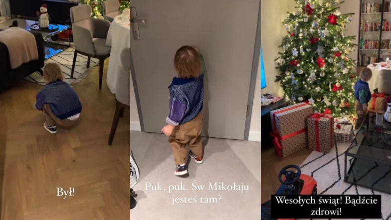 Sebastian Fabijański z synem