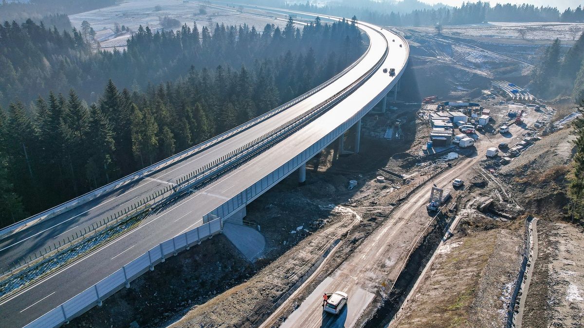 Zakopianka. Odcinek pomiędzy Rdzawką a Nowym Targiem