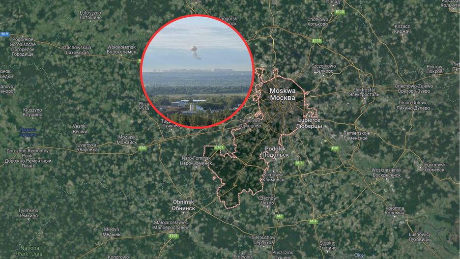 Atak dronów na Moskwę