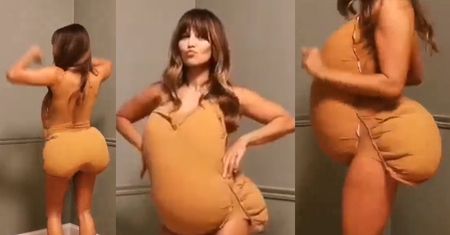 "Ciałopozytywna" Anna Lewandowska z DOCZEPIONYM BRZUCHEM I PUPĄ tańczy do piosenki Beyonce