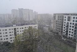 Burza śnieżna nad Warszawą. Załamanie pogody w Polsce